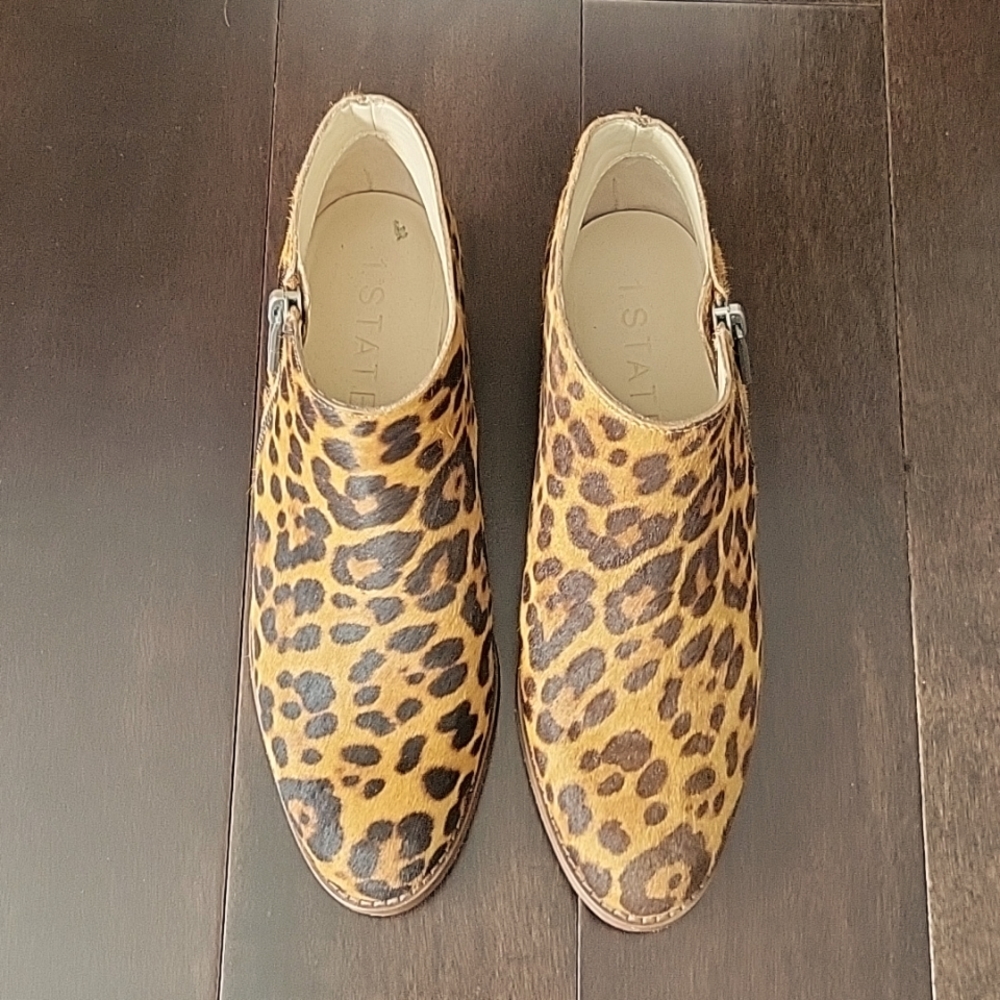 1. STATE Leopard Print Booties
